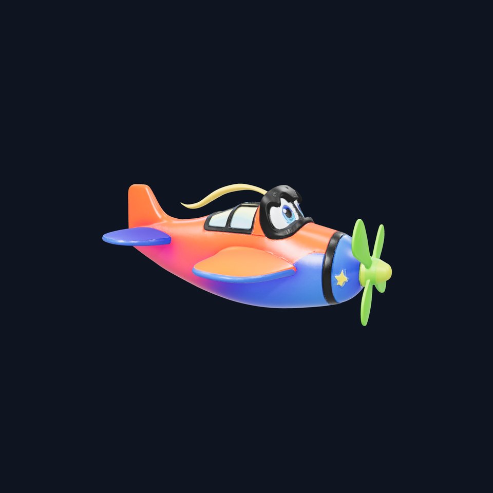 Colorful Cartoon Airplane model pack